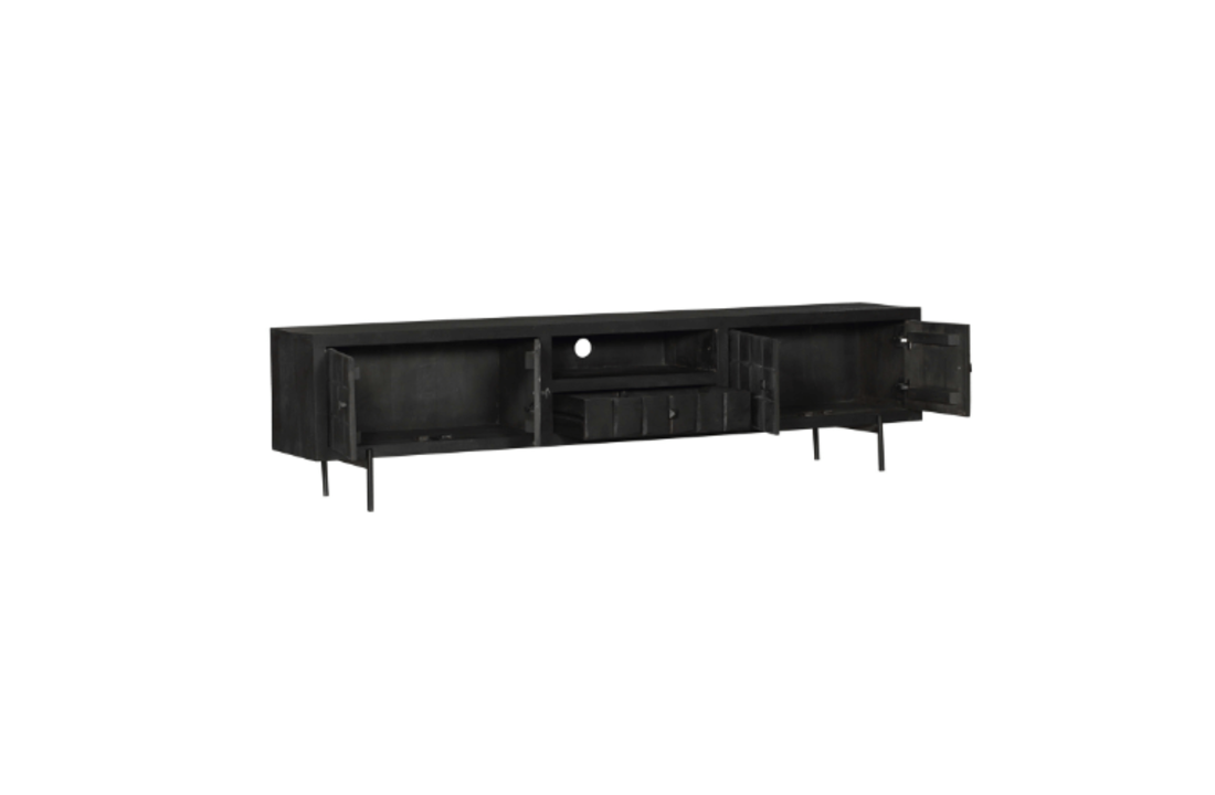 TV meubel Brandy Black | 220 cm