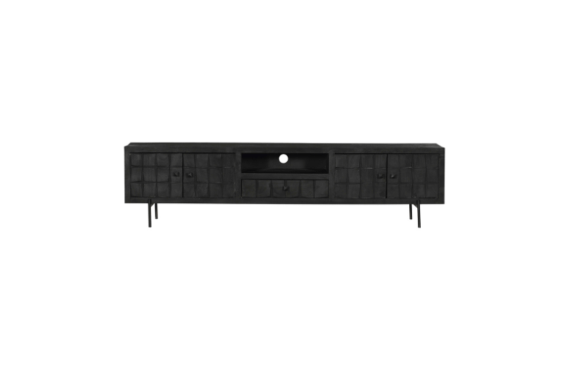 TV meubel Brandy Black | 220 cm