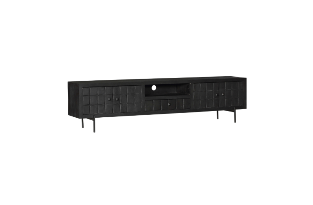 TV meubel Brandy Black | 220 cm