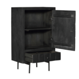 Kabinet kast Brandy Black | 1 deur 1 lade