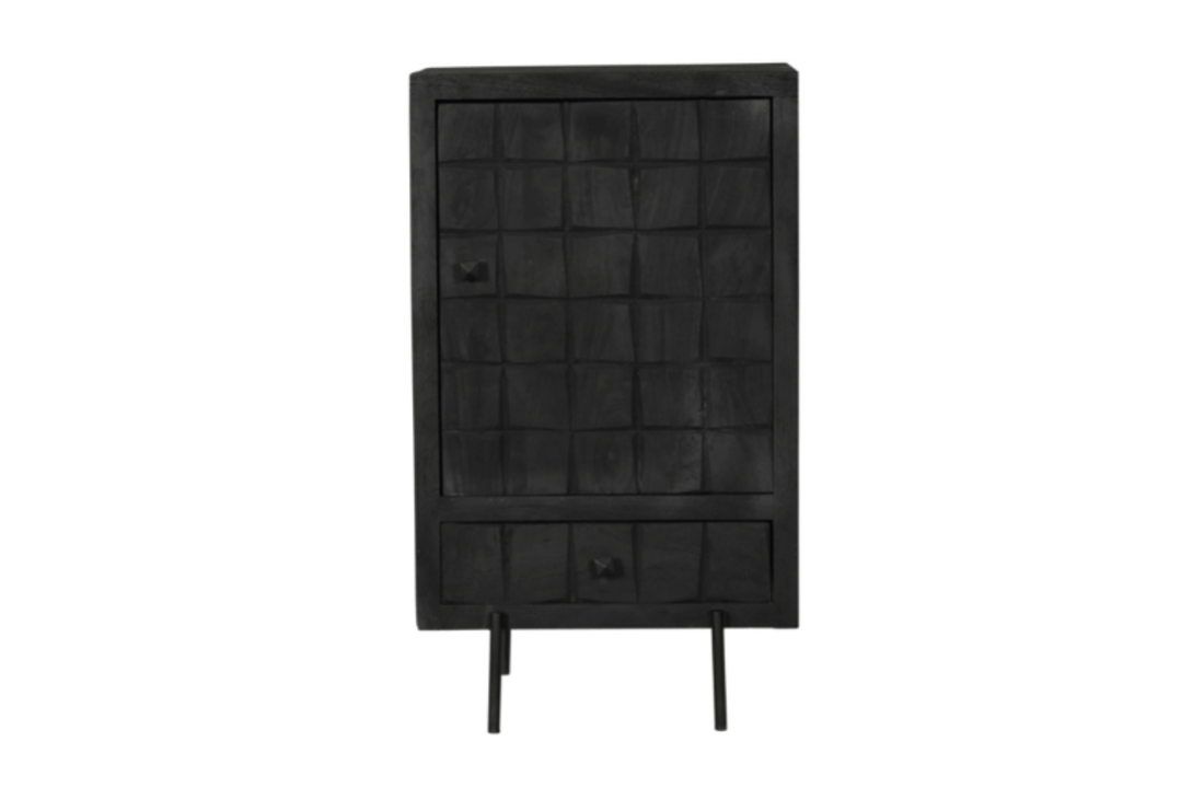 Kabinet kast Brandy Black | 1 deur 1 lade