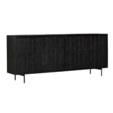 Dressoir Brandy Black | 220 cm | 4 deuren