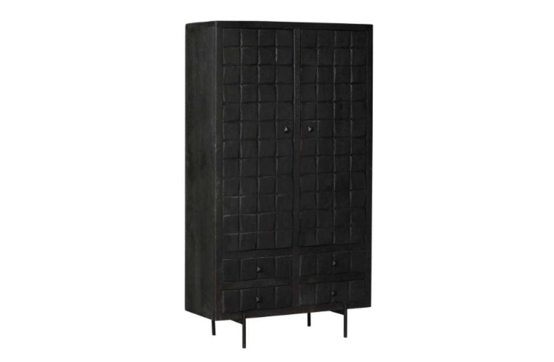 Kabinet Brandy Black | 2 deuren 4 lades