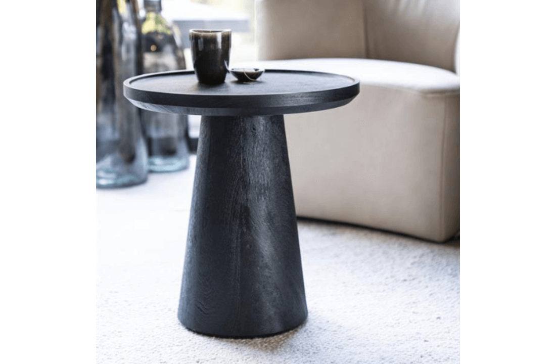 Bijzettafel Ron 46x49 - zwart
