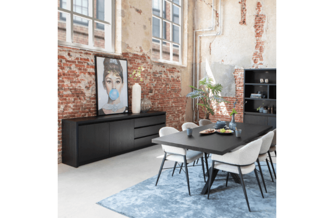 Dressoir Milo | 2 deuren | 3 lades | L