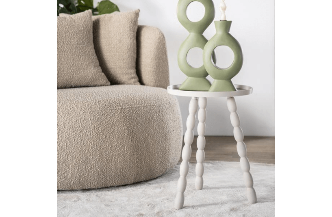 Bijzettafel Bean - off-white
