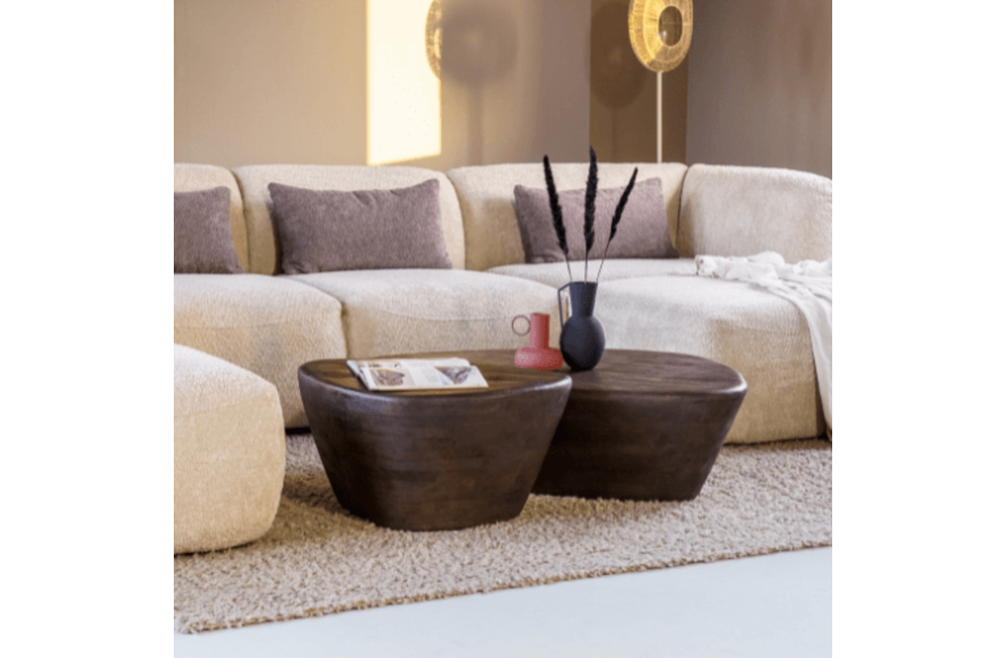 Salontafel Mila 107x78x30 - bruin