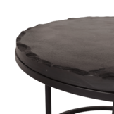 Salontafel set Ora | Zwart kadappa stone 60-45 cm