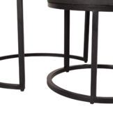 Salontafel set Ora | Zwart kadappa stone 60-45 cm