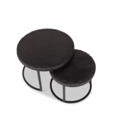 Salontafel set Ora | Zwart kadappa stone 60-45 cm