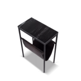 Bijzettafel Bow | Zwart marmer 45 cm