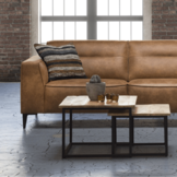 Hoekbank Dakota | Cognac bruin