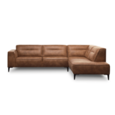 Hoekbank Dakota | Cognac bruin