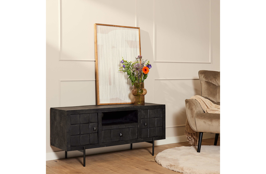 Tv meubel Brandy Black | 120 cm