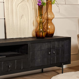 TV meubel Brandy Black | 220 cm