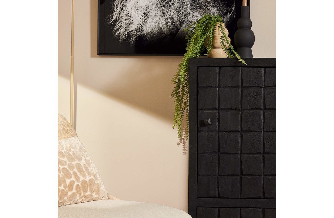 Kabinet kast Brandy Black | 1 deur 1 lade