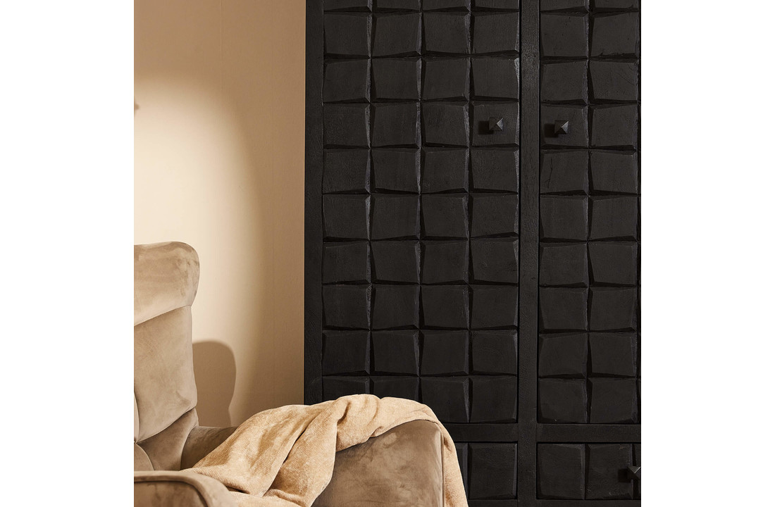 Kabinet Brandy Black | 2 deuren 4 lades
