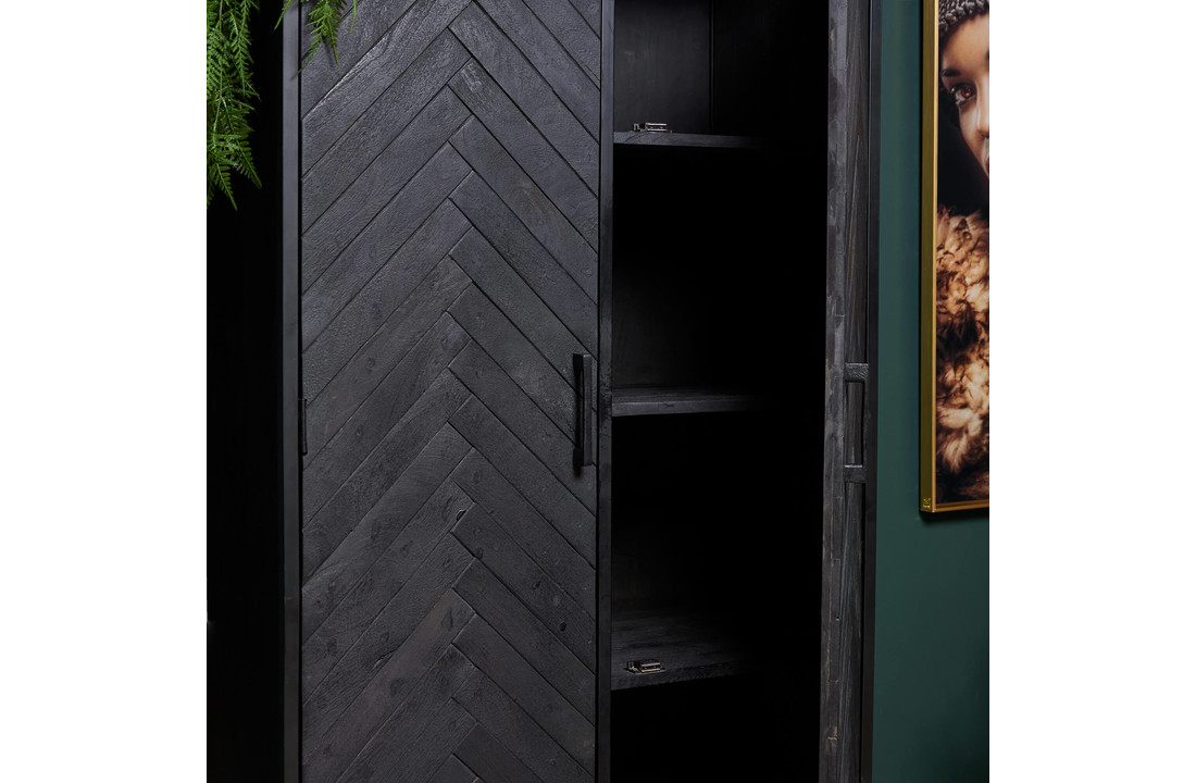 Kabinet New York 90 cm | Zwart