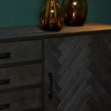 Dressoir New York 165 cm | Zwart