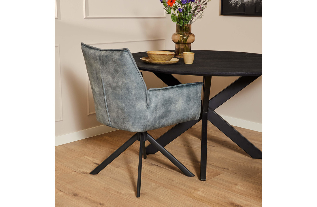 Eetkamerstoel Dani | Velvet Licht blauw