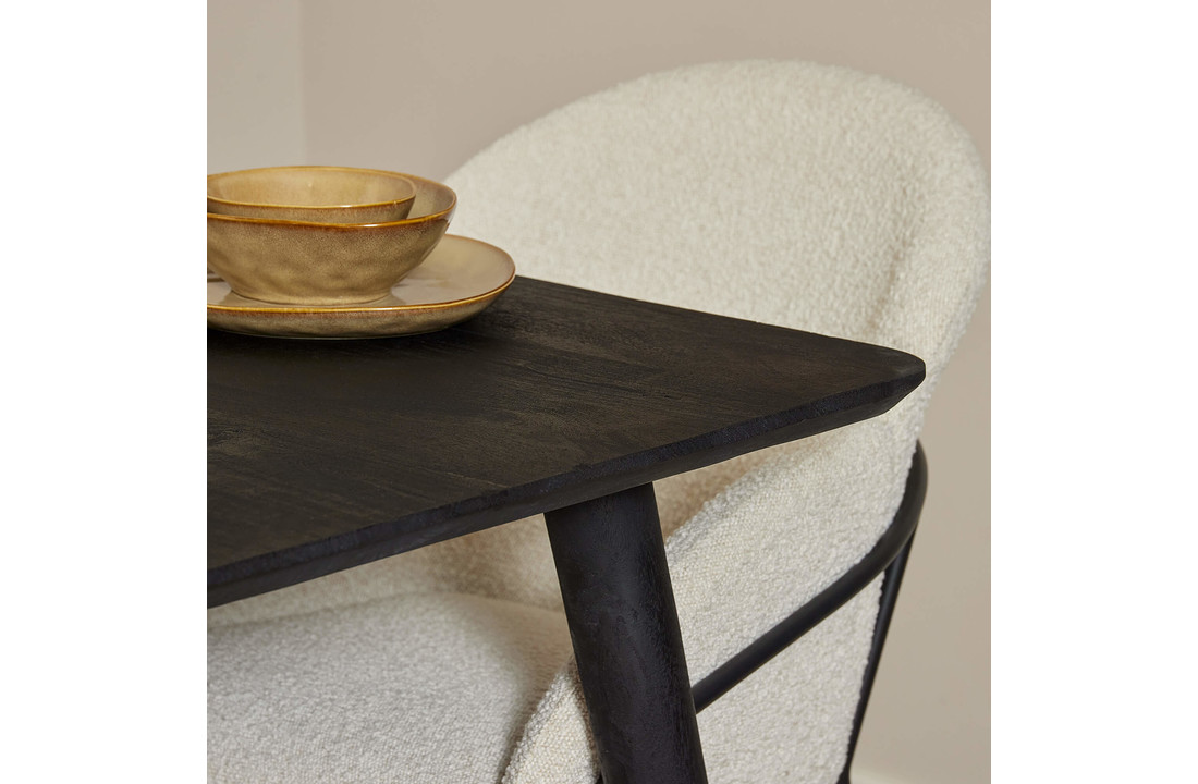 Eettafel Omaha Black | 90 x 90 cm