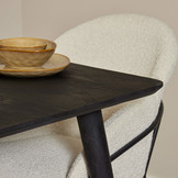 Eettafel Omaha Black | 90 x 90 cm