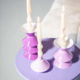 Kandelaar Yack - lilac (set van 3)
