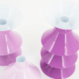 Kandelaar Yack - lilac (set van 3)
