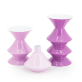 Kandelaar Yack - lilac (set van 3)