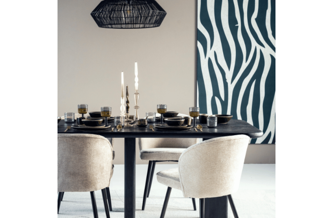 Eettafel Fynn 200x100x75 - zwart