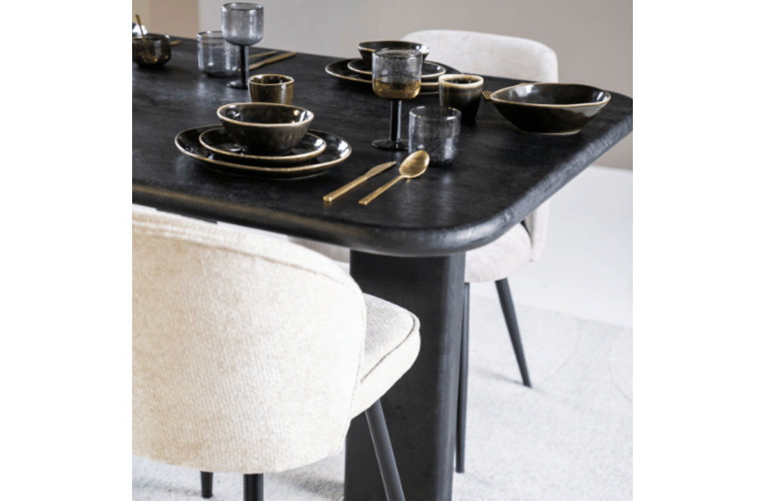 Eettafel Fynn 280x100x75 - zwart