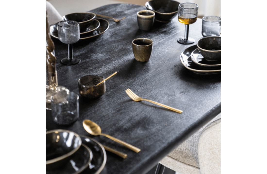 Eettafel Fynn 280x100x75 - zwart