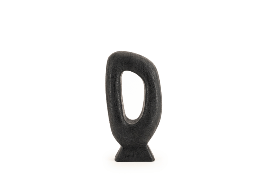 Houten beeld Core small - black