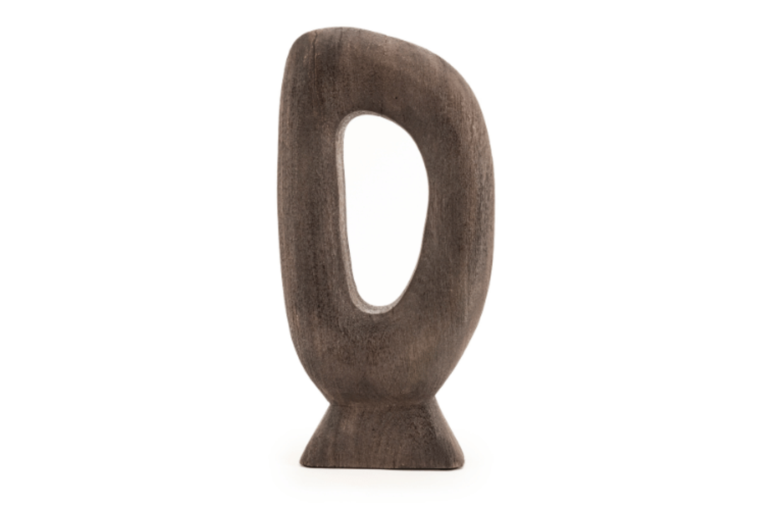 Houten beeld Core large - brown