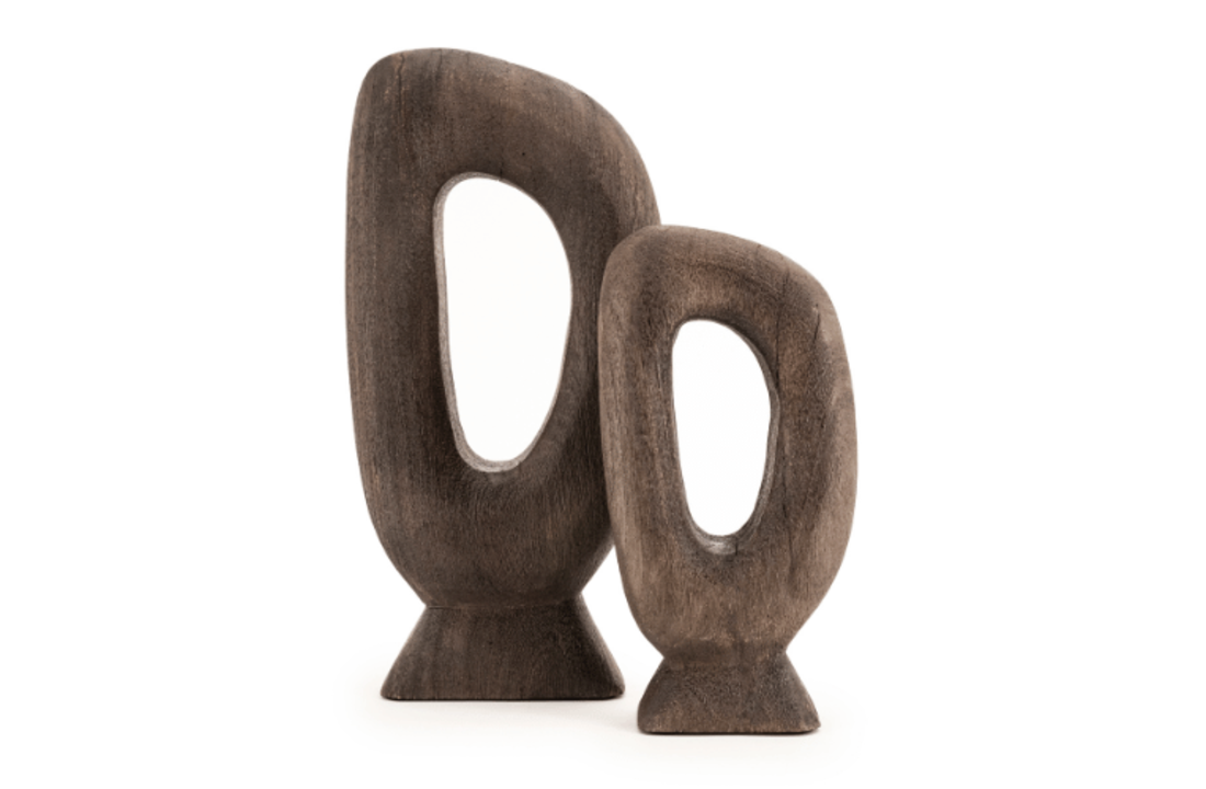 Houten beeld Core large - brown