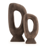 Houten beeld Core large - brown