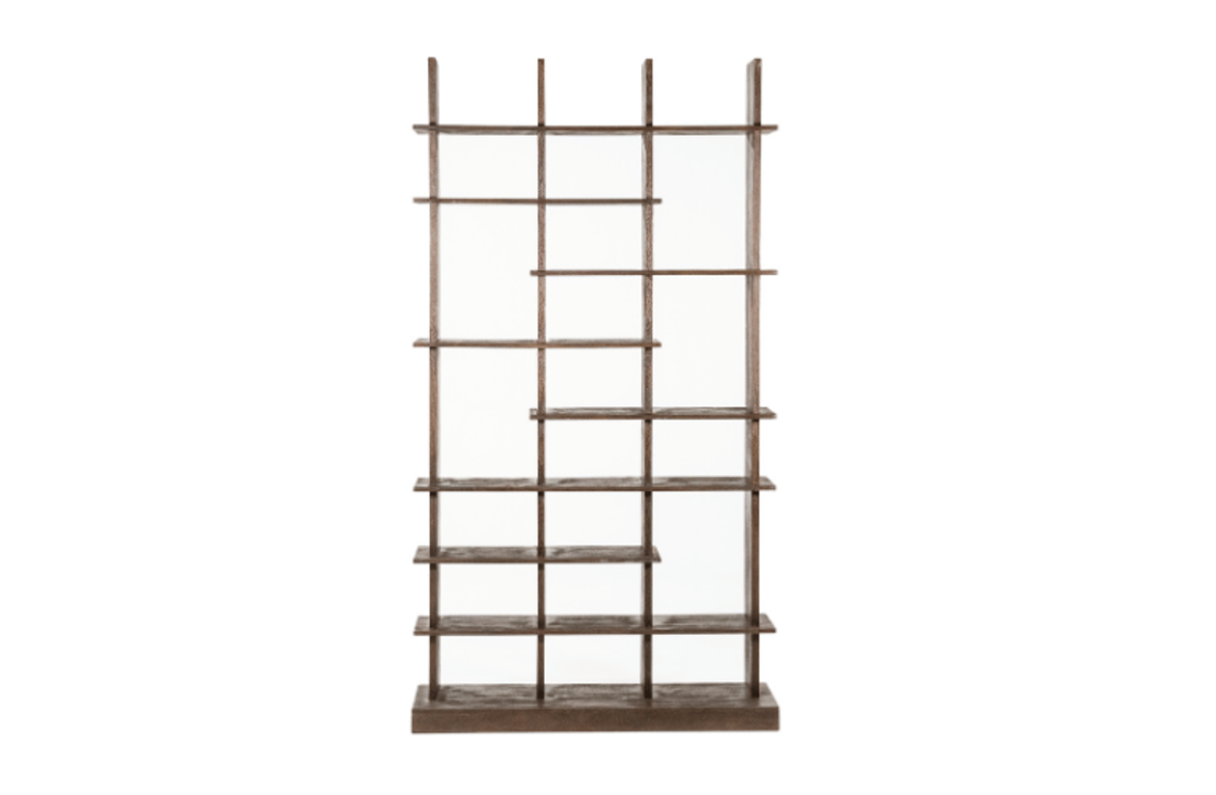 Boekenkast Oliver 120x40x220 - bruin