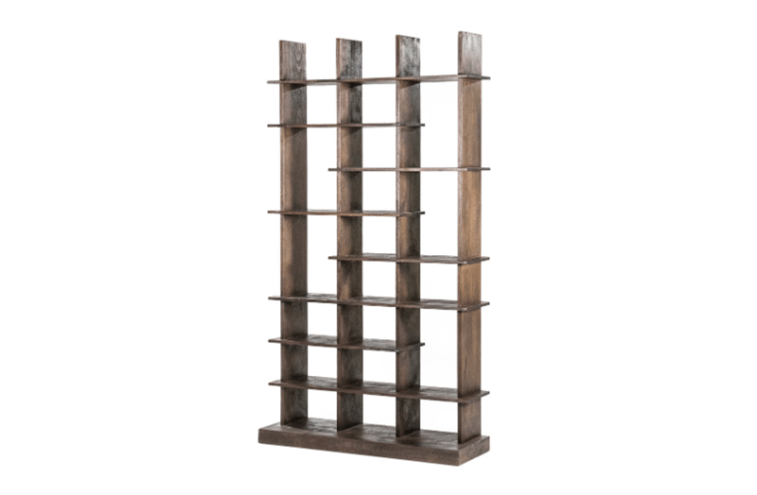 Boekenkast Oliver 120x40x220 - bruin