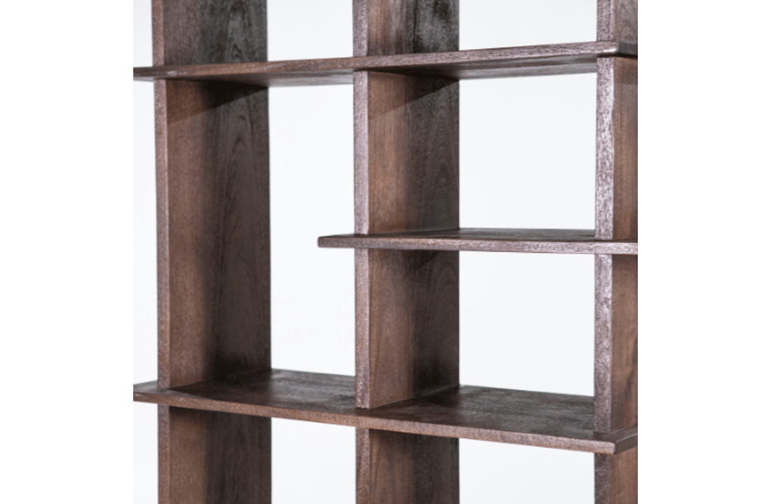 Boekenkast Oliver 120x40x220 - bruin