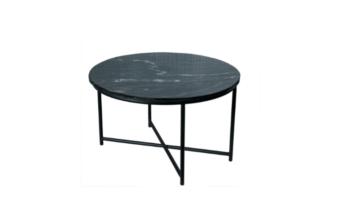 Salontafel Mex | Zwart marmer 75 cm