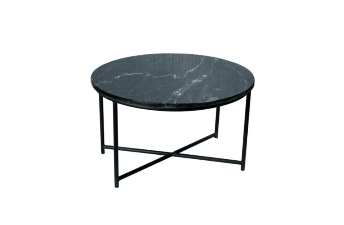 Salontafel Mex | Zwart marmer 75 cm