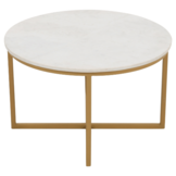 Salontafel Ryan | Wit marmer 70 cm