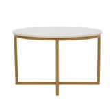 Salontafel Ryan | Wit marmer 70 cm