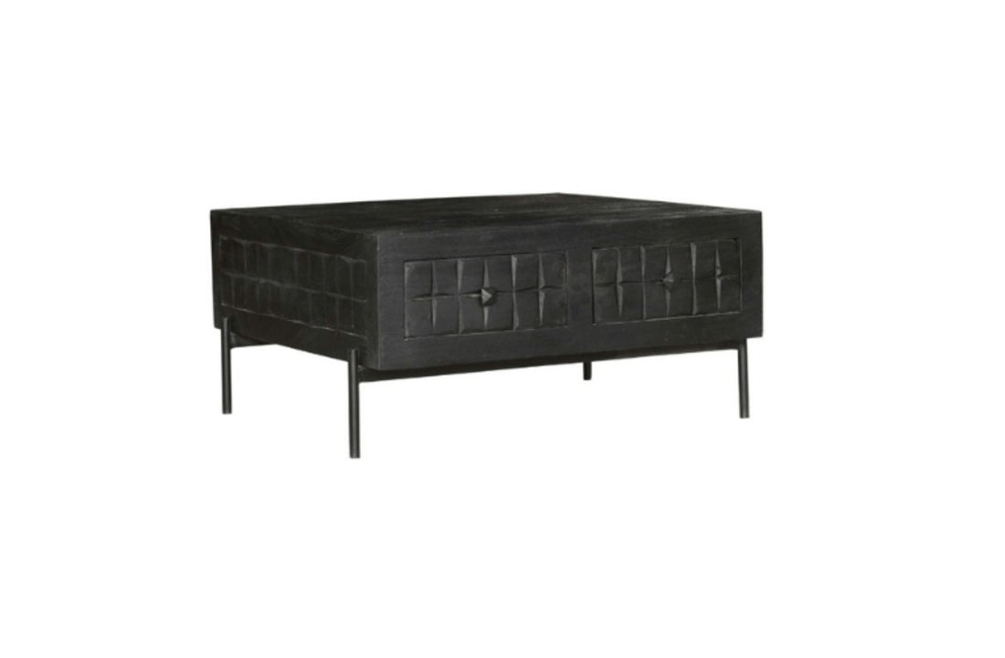 Salontafel Brandy Black | 80×80 cm