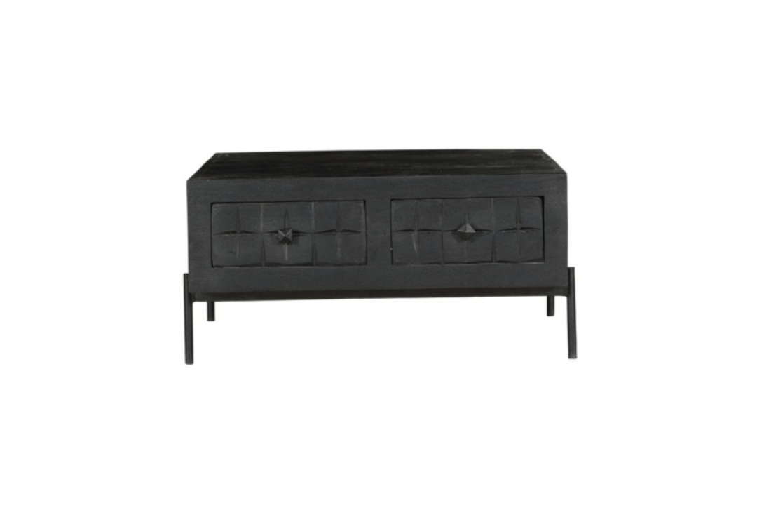 Salontafel Brandy Black | 80×80 cm