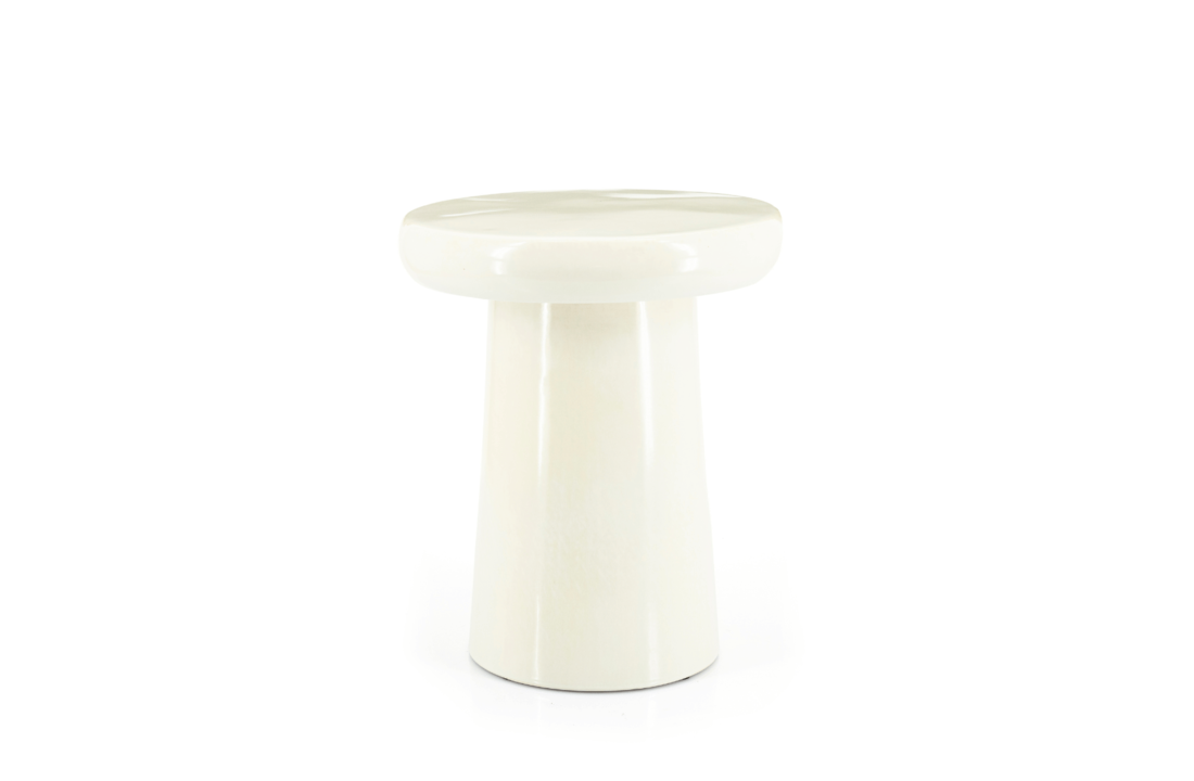Bijzettafel Glaze - crème