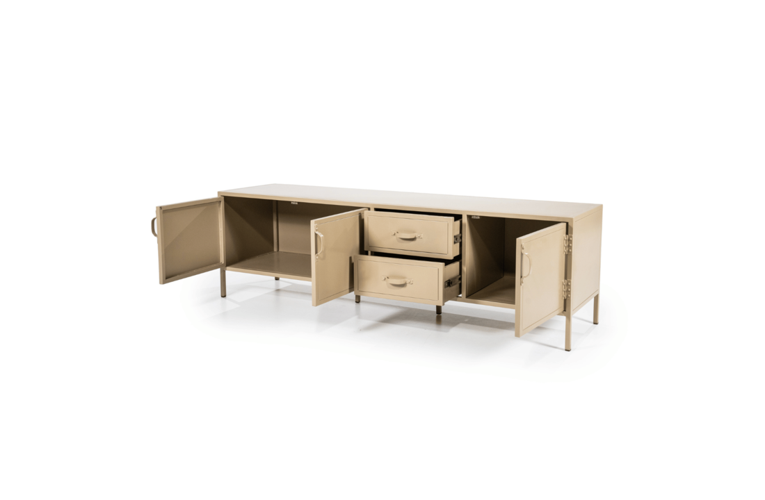 TV meubel Industrieel | 185cm - zand