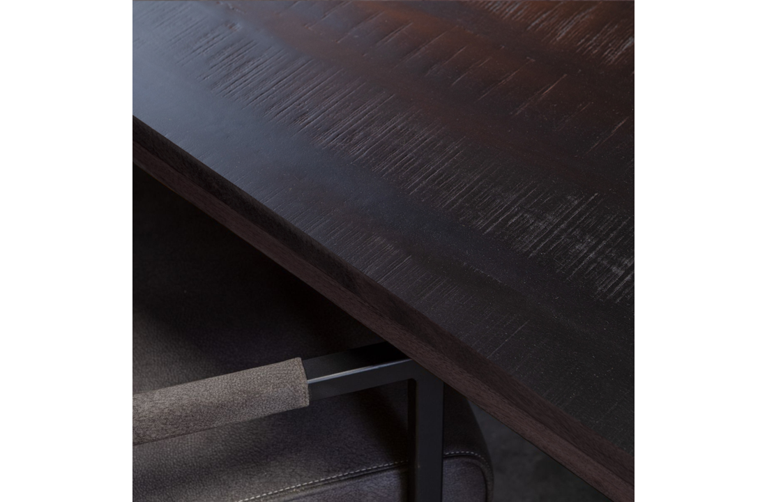 Mangohouten eettafel Denver Black | 240 cm