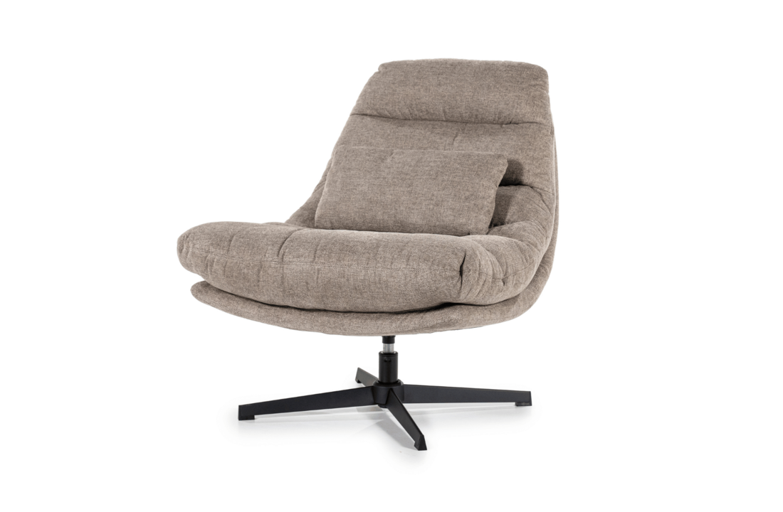 Fauteuil Cooper met kussen - bruin Houston