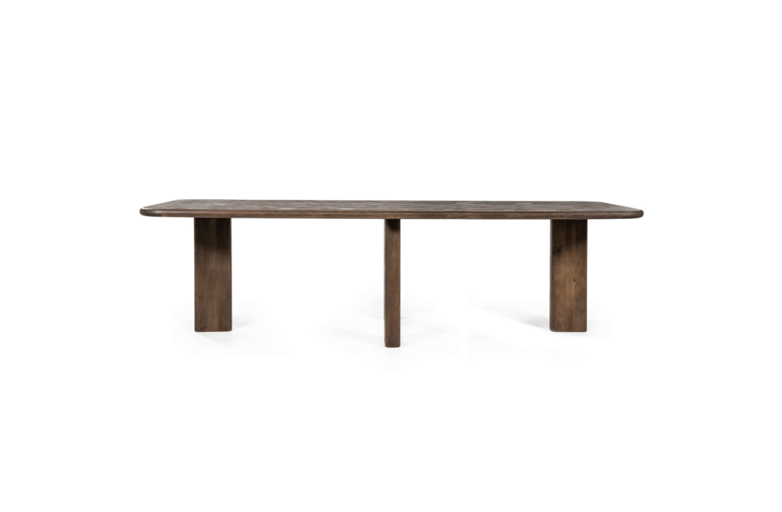 Eettafel Fynn 280x100x75 - bruin